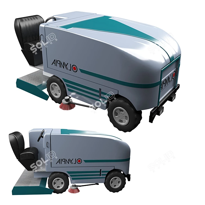 Olympia Millennium Ice Resurfacer: Cutting-Edge Precision 3D model image 1