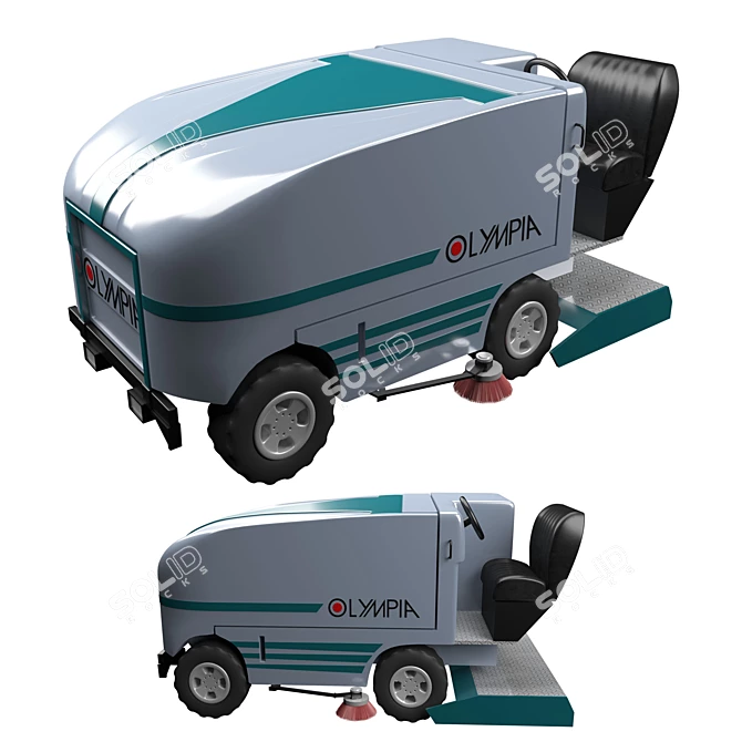 Olympia Millennium Ice Resurfacer: Cutting-Edge Precision 3D model image 4