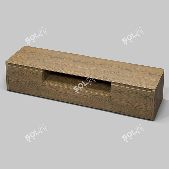 PATERNA TV Stand: Stylish & Spacious 3D model image 1