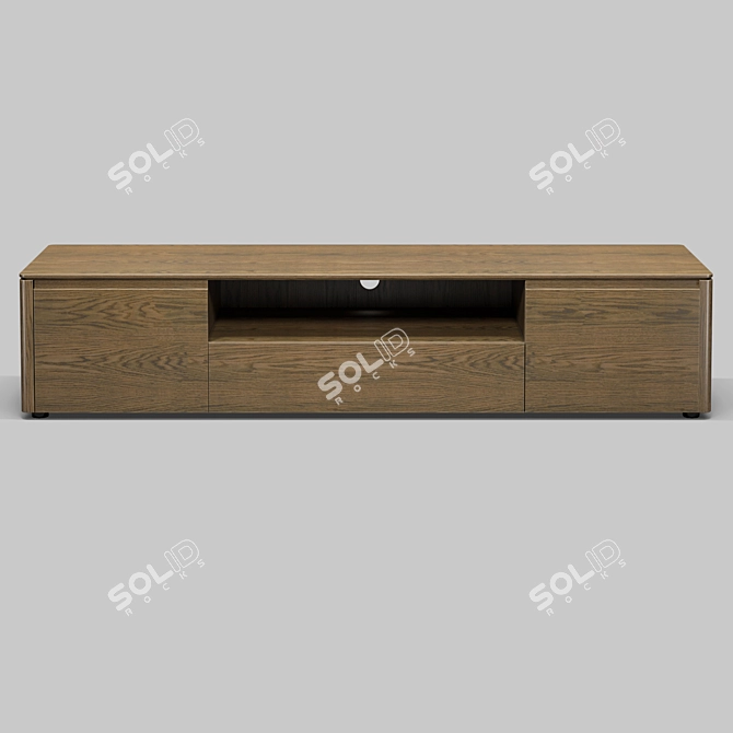 PATERNA TV Stand: Stylish & Spacious 3D model image 2