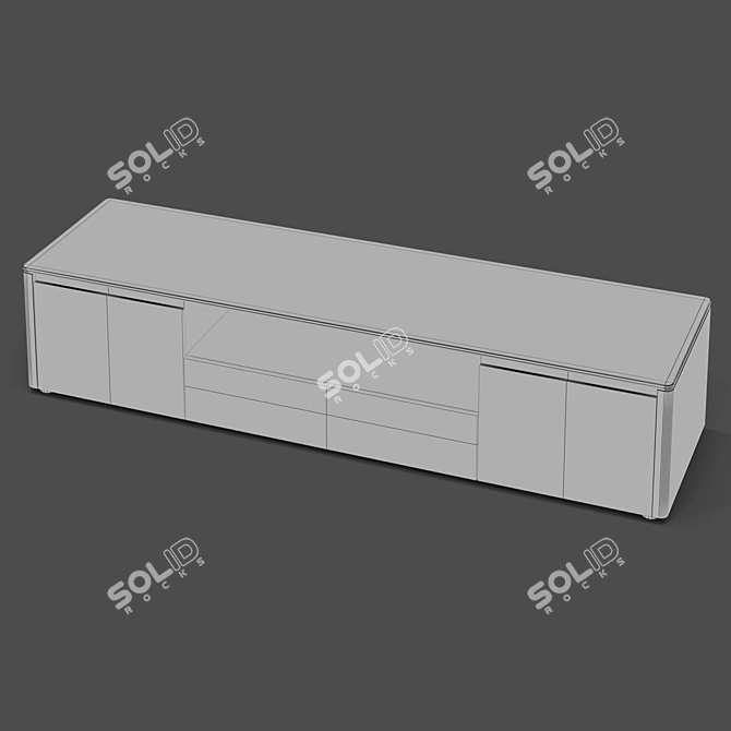 PATERNA TV Stand: Stylish & Spacious 3D model image 3