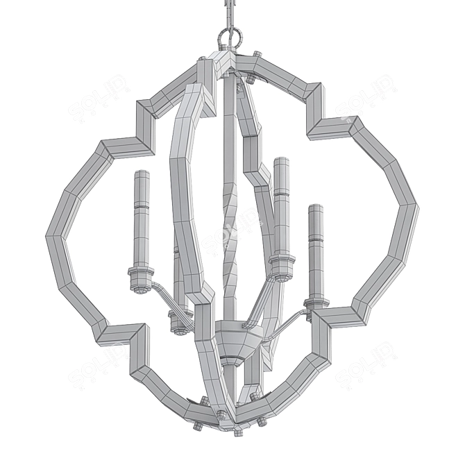 Progress P4766-71 Chandelier: Elegant Illumination for Any Space 3D model image 2