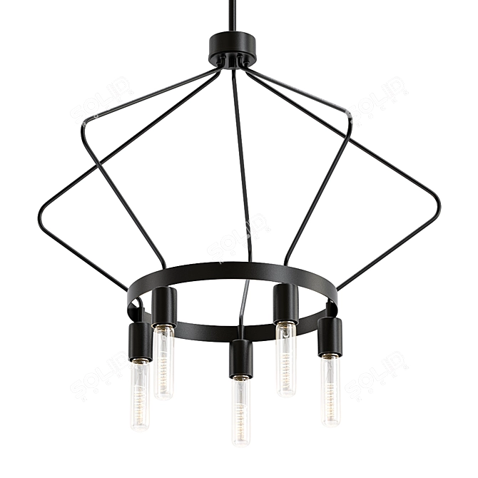 Progress P400105-009 Chandelier 3D model image 1
