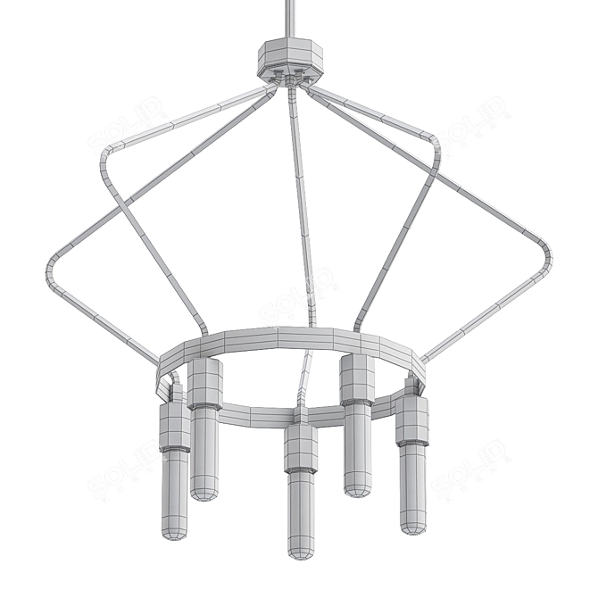 Progress P400105-009 Chandelier 3D model image 2