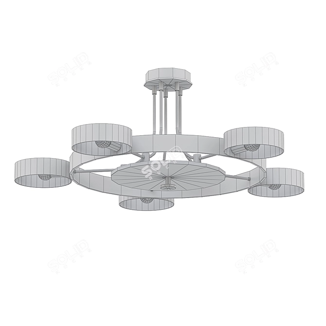 Elegant Crystal Chandelier SL014 3D model image 2