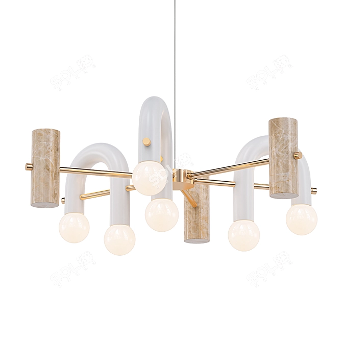 Pyppe 70: Sleek Suspension Illumination 3D model image 1