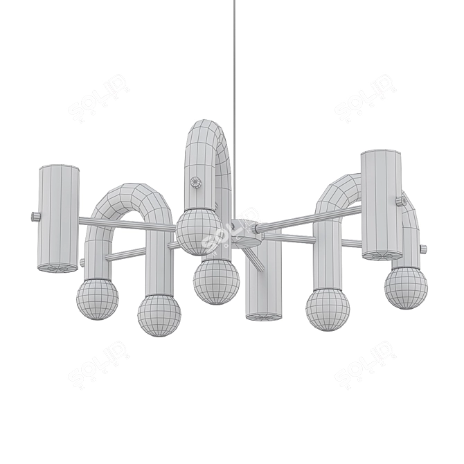 Pyppe 70: Sleek Suspension Illumination 3D model image 2