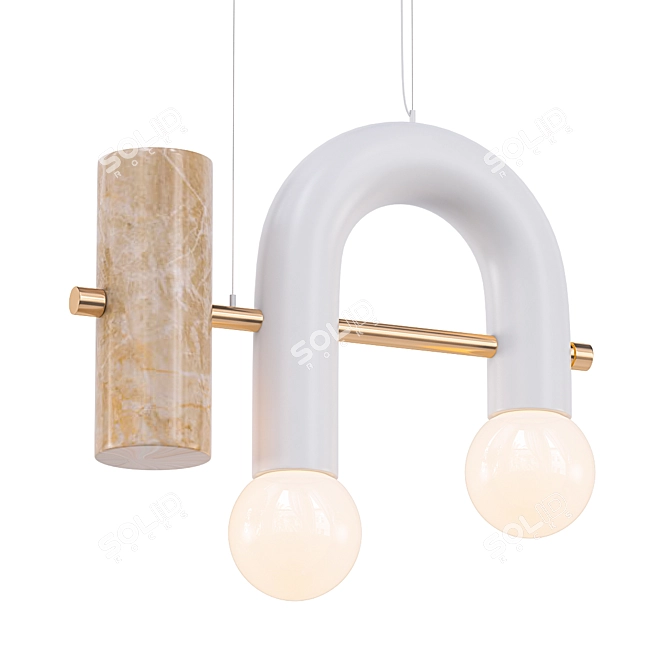 Pyppe Single III - Sleek Suspension Light 3D model image 1