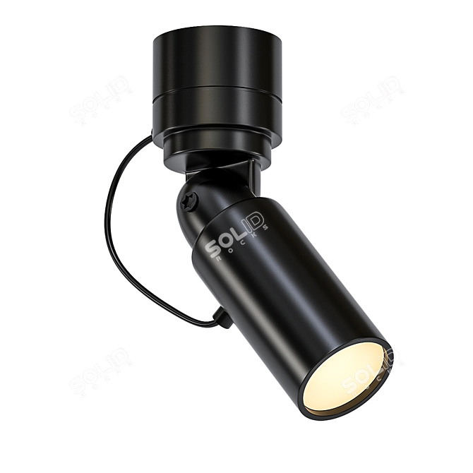 Sleek GU10-S LED Light Bulb 3D model image 1