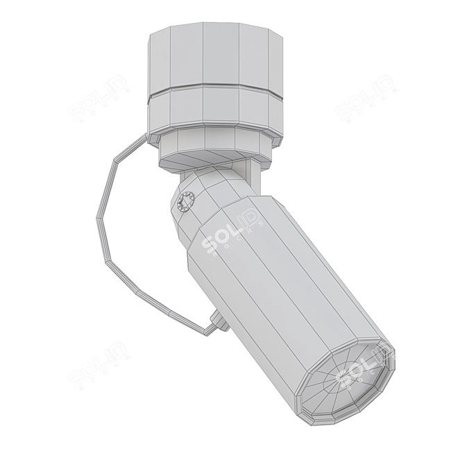Sleek GU10-S LED Light Bulb 3D model image 2