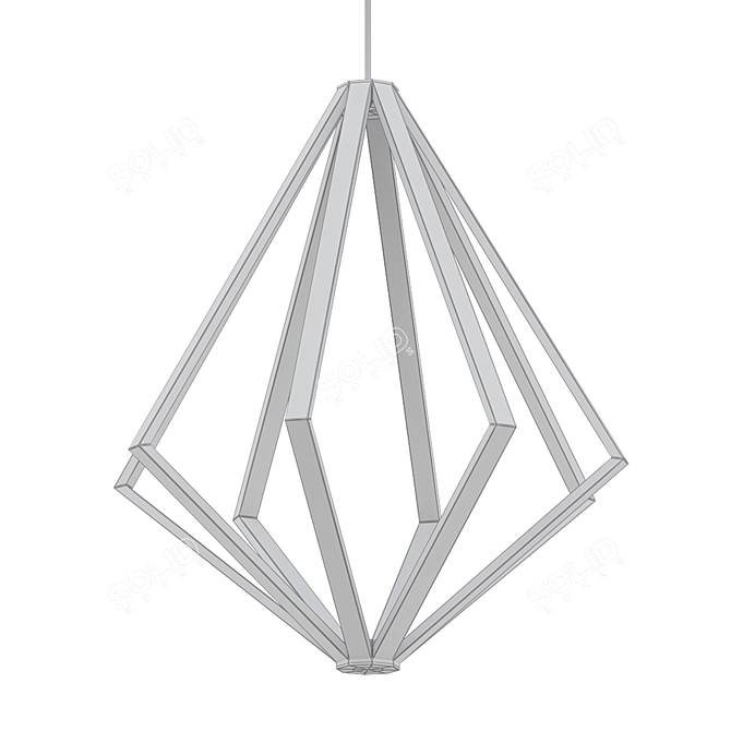 Elan Everest 32" Champagne Gold Chandelier 3D model image 2