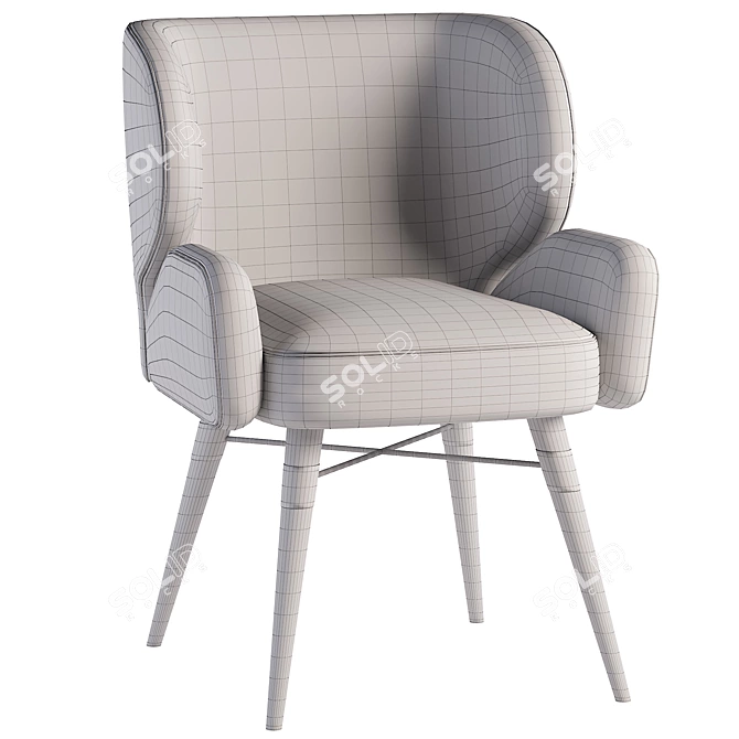 Modern Dining Chair: 3Ds Max 2014, Corona 2, Lowpoly, Export, Maps 3D model image 5