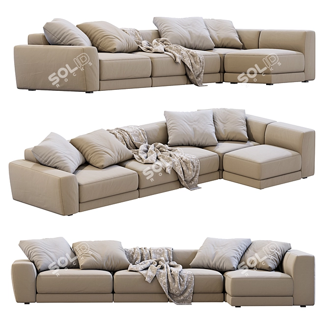 Modern Jesse Pasha Sofa - Sleek Design 3D model image 3