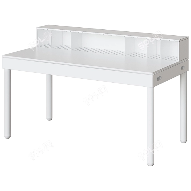 Tray Bureau Table: Modern Style, Colorful & Functional 3D model image 2