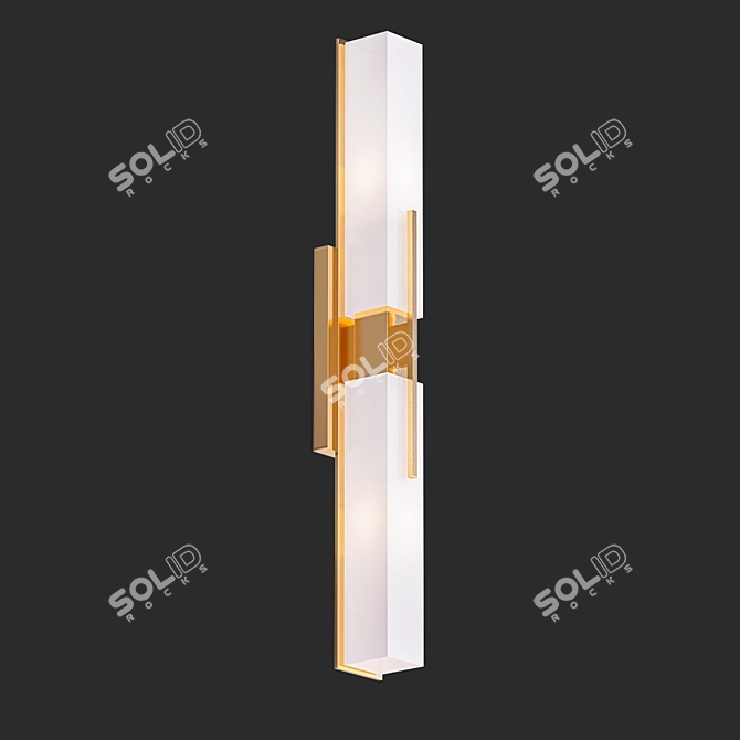 Button Gold Ceiling Light 3D model image 1