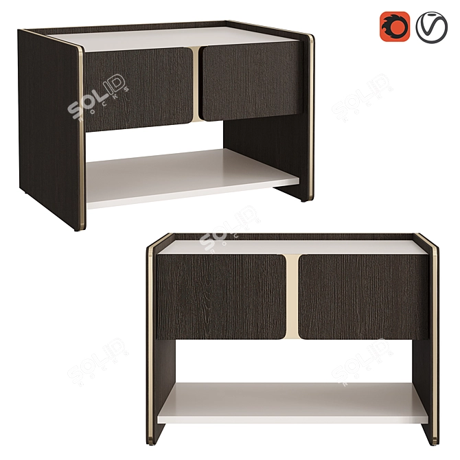 Modern Havasu I Bedside Table 3D model image 1