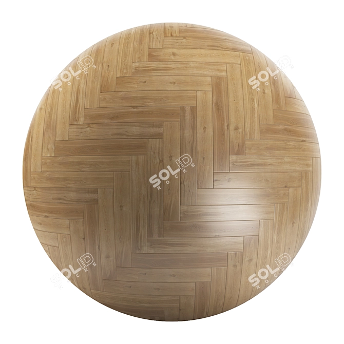 Parquet 58: Standard & Herringbone Patterns, 12 Planks, PBR/4k, Multiple Formats 3D model image 2