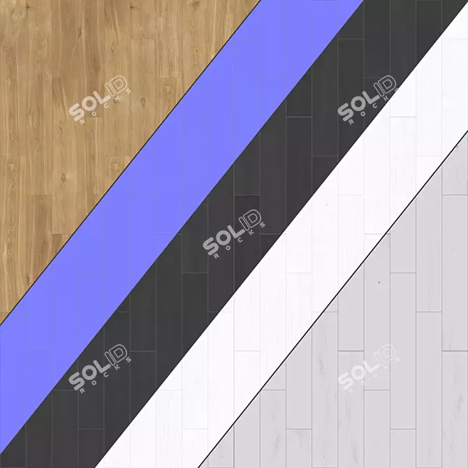 Parquet 58: Standard & Herringbone Patterns, 12 Planks, PBR/4k, Multiple Formats 3D model image 3