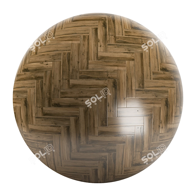 Parquet 62 - Standard and Herringbone Patterns. 12 Plank Variations. 3D Models. 3D model image 2