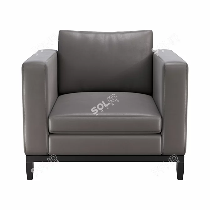 Modern Hamburg Armchair 3D model image 2