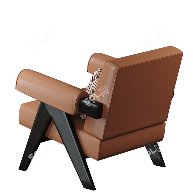 Modern Cassina Capitol Complex Armchair 3D model image 3