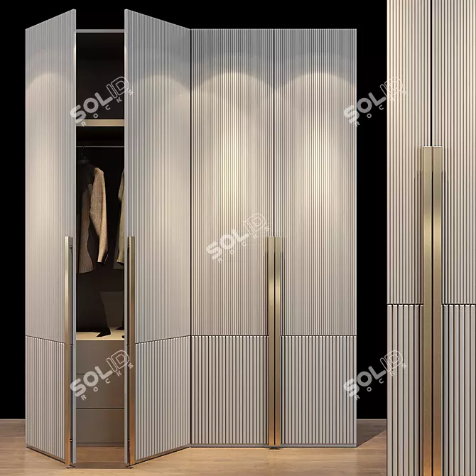 Elegant Storage Solution 3D model image 3