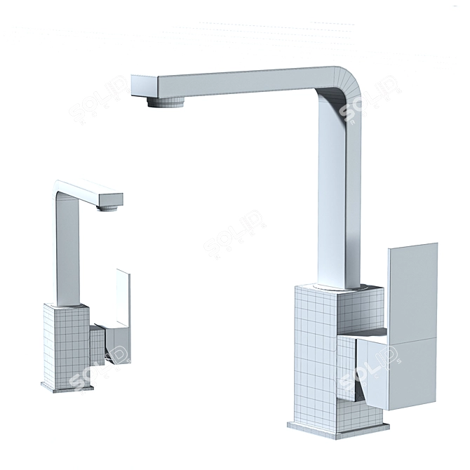 Sleek and Stylish WOWOW Bar Faucet 3D model image 5