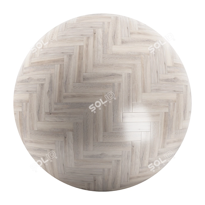 Versatile Parquet Tiles: Standard & Herringbone Patterns, 12 Plank Variations 3D model image 2