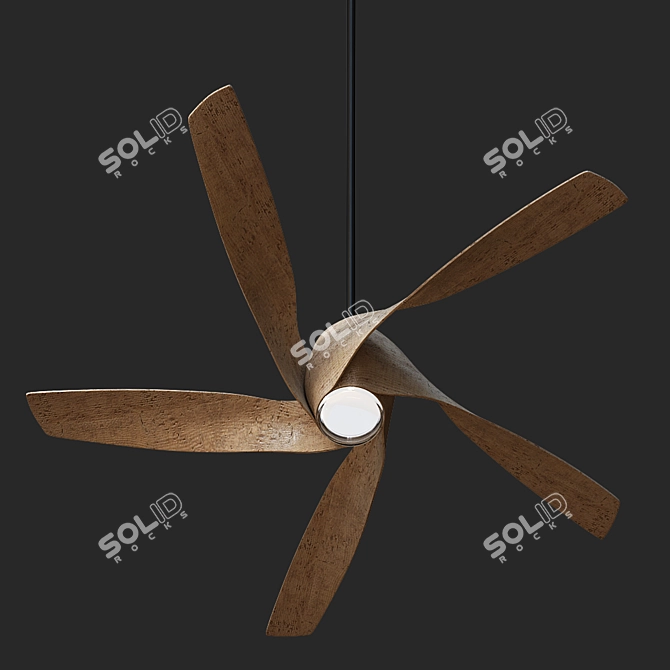 Airflow Deluxe 3-in-1 Ceiling Fan 3D model image 2