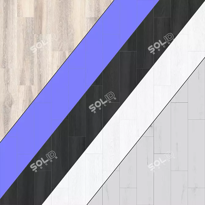 Versatile Parquet: Standard & Herringbone Patterns with Textures 3D model image 3