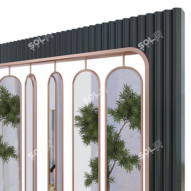 Elegant Room Divider 3D model image 2