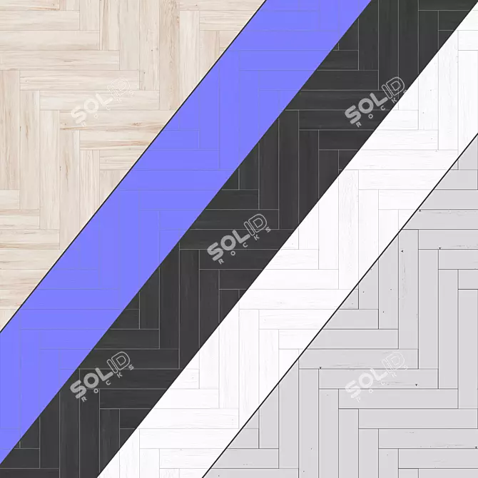 Parquet 70: Standard & Herringbone Patterns In Multiple Plank Options 3D model image 4