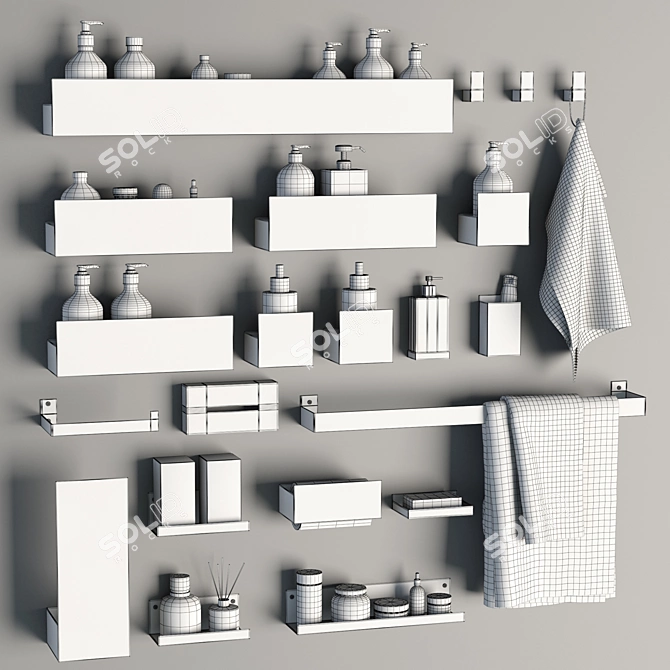 Bathroom Essentials Pack 3D model image 5