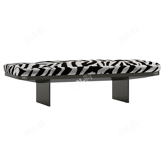 Clive Soft Benches: Elegant and Minimalist Seating 3D model image 6