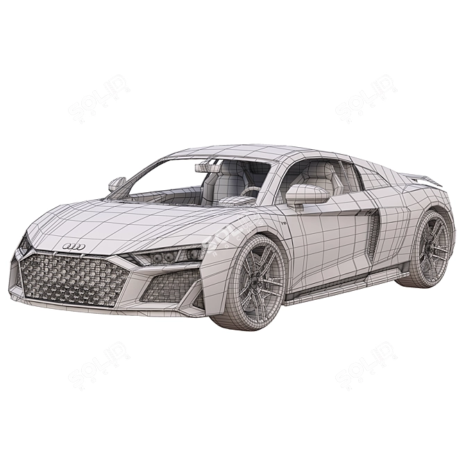 Audi R8 V10 Performance Coupe 3D model image 10