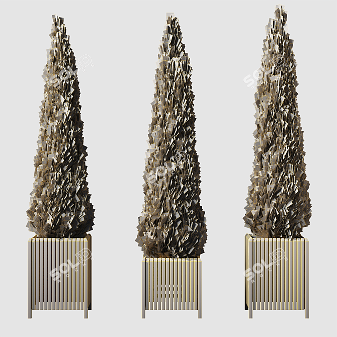 Elegant Cypress Tree 2015: 245cm x 62cm x 265cm 3D model image 6