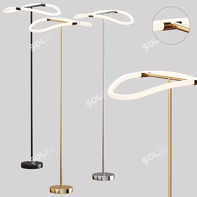 Affordable Floor Lamp with Aliexpress 3D model image 1