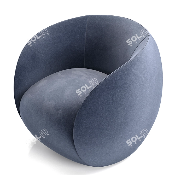 Elegant Dot Armchair by Roche Bobois 3D model image 4