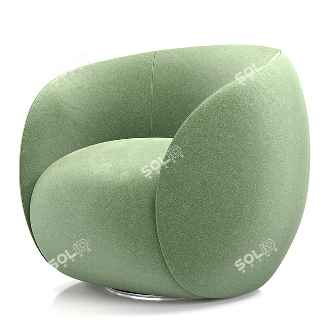 Elegant Dot Armchair by Roche Bobois 3D model image 5