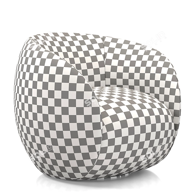 Elegant Dot Armchair by Roche Bobois 3D model image 7