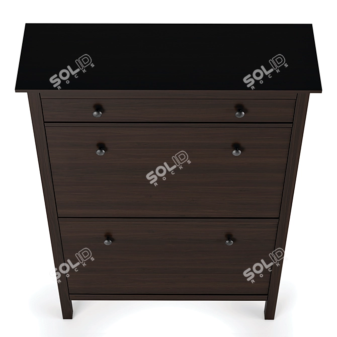 IKEA HEMNES Shoe Cabinet: Stylish Storage Solution 3D model image 3