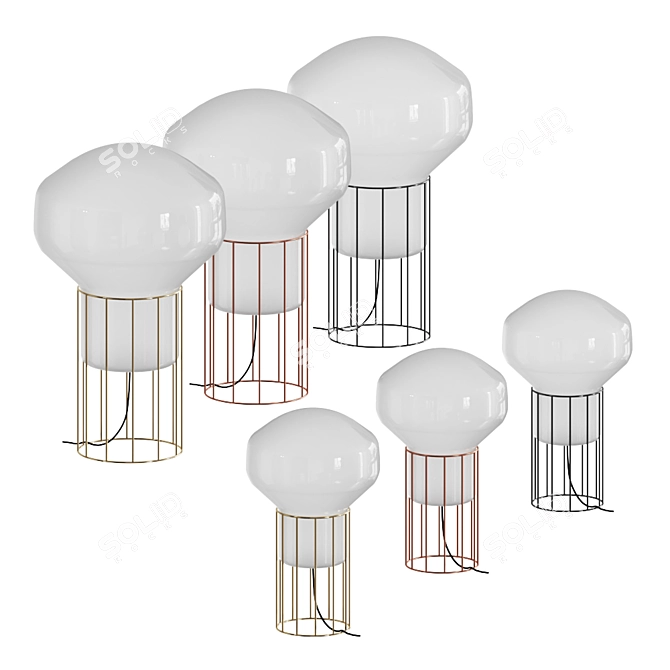 Fabbian Aerostat Pendant Light 3D model image 2