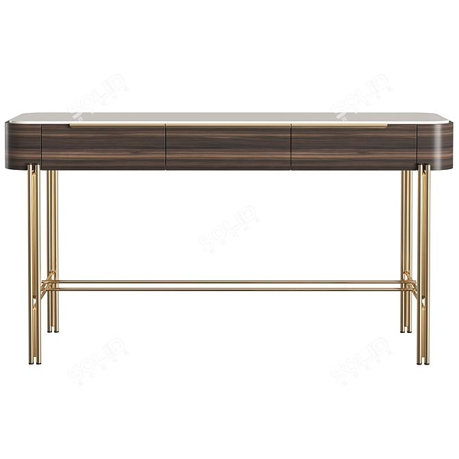 Modern Bamboo Console by PRADDY - NATUR Collection 3D model image 2