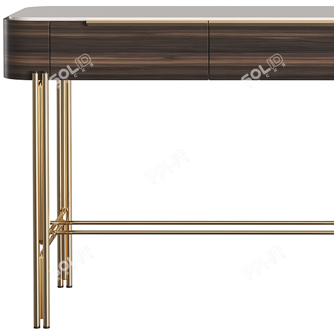 Modern Bamboo Console by PRADDY - NATUR Collection 3D model image 3