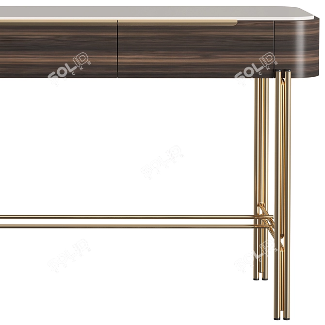 Modern Bamboo Console by PRADDY - NATUR Collection 3D model image 4