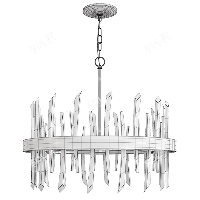 Revel Chandelier: Elegant Illumination 3D model image 2