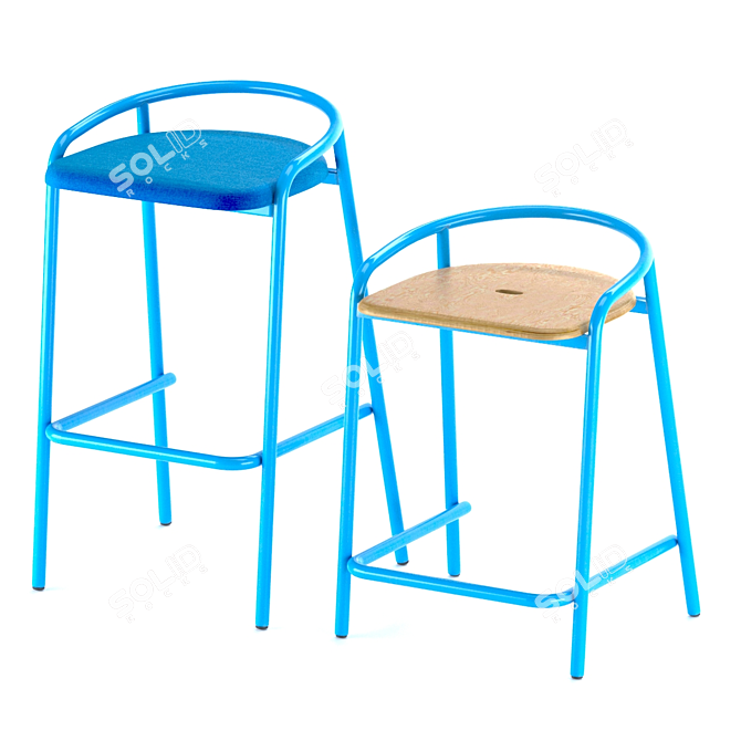 Portable Blender Stool 3D model image 1