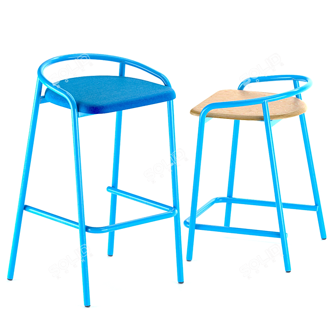 Portable Blender Stool 3D model image 2