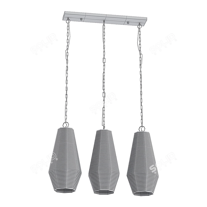 Modern Pendant Light - ST Luce BARNO 3D model image 2