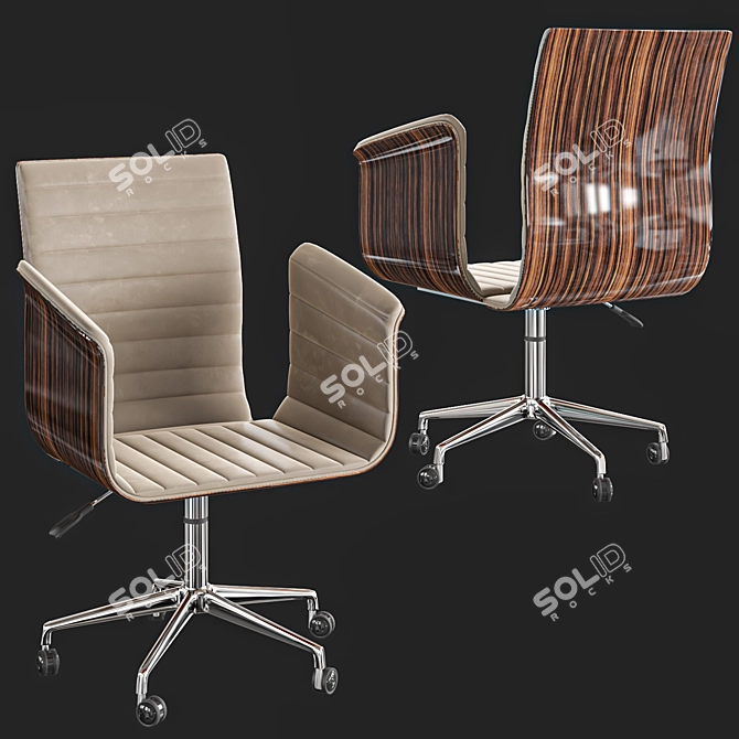 Premium Conference Chair: Elegant, Comfortable & Durable 3D model image 3